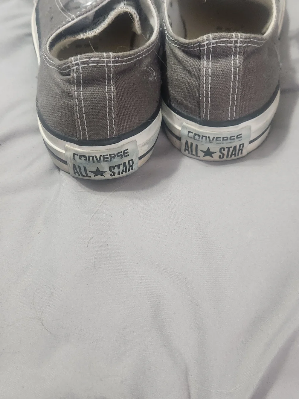 Converse Chuck Taylor Low Top Sneakers in Gray with White Accents